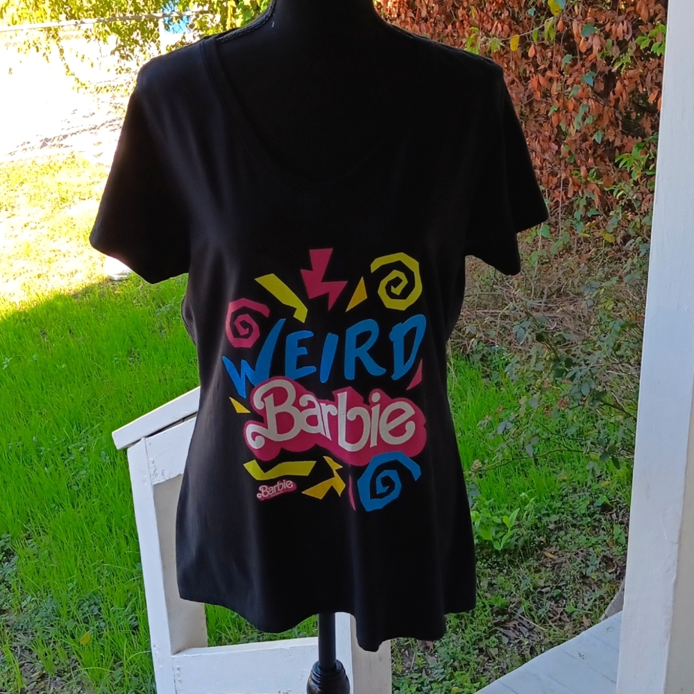 Mattel Barbie black tee shirt